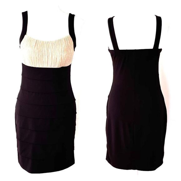 ENFOCUS Gold & Black Dress Sz 6P - Picture 3 of 11
